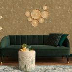 Adawall Renkli Çiçek Tasarımlı Puf