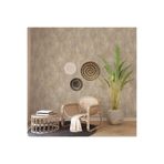 Adawall Roka 23111-5 Kendinden Desenli Düz Sade Duvar Kağıdı, Krem, 100 X 110