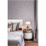 Adawall Seven 7800-2 Lila Çiçek Desenli Duvar Kağıdı 16,50M2, Gri, 100 X 110