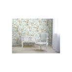 Adawall Seven Çiçek Açan Güller Ve Damask Desenli Duvar Kağıdı (16,5M2), Mavi,Açık, 106 X 10