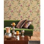 Adawall Seven Çiçek Açan Güller Ve Damask Desenli Duvar Kağıdı (16,5M2)