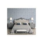 Adawall Seven Zengin Barok Damask Desenli Duvar Kağıdı (16,5M2), Mavi, 100 X 200