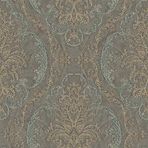 Adawall Seyyah 1312-3 Kahverengi Damask Duvar Kağıdı
