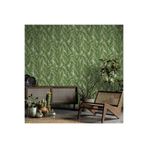 Adawall Vera Yaprak Desenli Duvar Kağıdı 1507-3 (1507-3/15.6 Mtr), Yeşil, 50 X 110