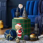Adawall Yılbaşı Santa Teddy Puf - Renkli
