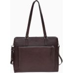 Adax Bergamo Lucca Deri Shopper Çanta 13 Inç Laptop Bölmeli 38X30X14 cm - 00Kahverengi