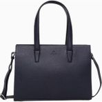 Adax Cormorano Aline Deri Shopper Çanta 36X26X14 cm Modern ve Geniş Tasarım - Lacivert
