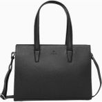 Adax Cormorano Aline Deri Shopper Çanta 36X26X14 cm Modern ve Geniş Tasarım - Siyah