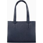 Adax Cormorano Elea Deri Shopper Çanta 29X21X13 cm Şık ve Kompakt Tasarım - Lacivert
