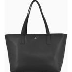 Adax Sorano Esarosa Deri Shopper Çanta Geniş Hacimli ve Şık Tasarım 34X26X17 cm - --Siyah