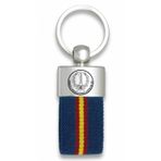 ADCSHOP İspanyol bayraklı anahtarlık, mavi – MOE amblemi Special Operations Control krom metal alaşım üzerine lazer gravür – Ölçüler: 9 cm – 34 gram ağırlığında – sağlam naylon bant, mavi, Mavi, Ölçü