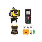 ADDEN 16 Yönlü 360° Yeşil Lazer Terazi Lazer Metreli Çantalı Set 2 Adet 36V Batarya Mıknatıslı Askı Tripod