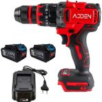 Adden 21V 5.0 Ah Çift Akülü Şarjlı Matkap Vidalama 20 Kademe Torklu Güçlü Yan Tutamak Dayanıklı Çantalı - 21V/5.0 Ah