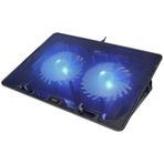 Addison AD-S1 Waft Mavi Led Işıklı 2 Fanlı 2 USB DC 5V 125x125x20 mm Notebook Soğutucu Stand