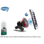 Addison ADS-118 Siyah Kırmızı Mıknatıs 360 Derece Mini Araç Telefon Tutucu