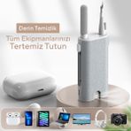 Addison C02 Tüm Elektronik Cihazlarla Uyumlu Temizlik Kiti Çok Fonksiyonlu Telefon Kulaklık Klavye ve Ekran Temizlik Kiti Temizleme Seti Temizlik Aparatı