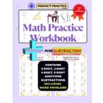 Addition and Subtraction Math Practice Workbook | Kids ages 6 to 10 years | for grades 2, 3, 4 | 2-digit, 3-digit, 4-digit & 5-digit adding and ... | Subtraction with and without borrowing