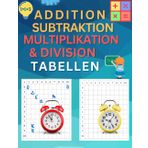 Addition Subtraktion Multiplikation & Division Tabellen: Fülle die leeren Tische von Math unter Zeitdruck, genau und schnell für Kinder von 7 - 11 Jahren.