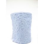 Ade Soft Bahar Peluş Bebek Battaniye Kabartmalı 100x120cm - Mavi