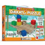 Adeda 3 Boyutlu İlk Adım Dikkatli Puzzle