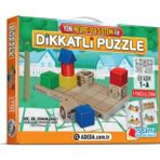 Adeda 3 Boyutlu İlk Adım Dikkatli Puzzle