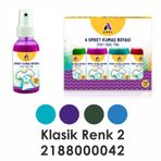 Adel 000044 4'lü Canlı Renkler Sprey Kumaş Boyası