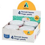 Adel 630100 4x45 ml Parmak Boyası