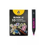 Adel Blackline Fosforlu Kalem Pembe (10 Lu Paket)