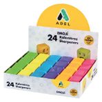 Adel Emoji Kalemtraş 1 Adet Çift Hazneli Renkli Tasarım ile Eğlenceli Kullanım