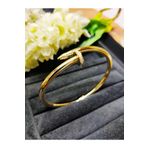 Adel Gold 14 Ayar Altın Kadın Taşlı Kalın Kelepçe Bilezik-9,35 gr