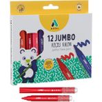 Adel Jumbo Keçeli Kalem 12 Renk - Karışık-Çok Renkli - Standart