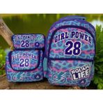 Adel Junior Backpack Girl Power Okul Çantası Beslenme Çantası ve Kalemlik 3'lü Set