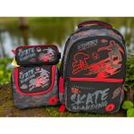 Adel Junior Backpack Skate Okul Çantası Beslenme Çantası ve Kalemlik 3'lü Set