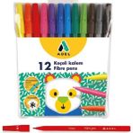 Adel Keçeli Kalem 12 Renk Adel 12 Li Keçeli Kalem 1 Paket - Standart - Renkli