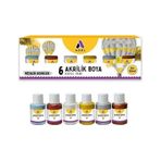 Adel Metalik 6 Renk 150 ml Akrilik Boya