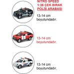 Adel Nıitro Speed 1:36 Çek Bırak Polis Arabası 3'lü