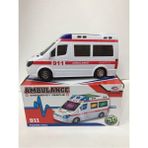 Adel Oyuncak Oyuncakadresi Pilli 3D Işıklı Hareketli Oyuncak Ambulans - Renkli