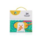 ADEL Pastel Boya 24 Renk, Plastik Çantalı, Turuncu