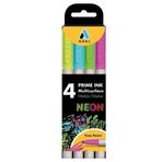 Adel Prime İnk Multisurface Markör Kalem Seti Neon 4Lü