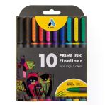 Adel Prine İnk Fineliner İnce Uçlu Kalem Seti 0,4 10Lu