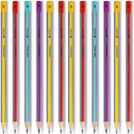 Adel School Pencil 2B Kurşun Kalem 12 Adet Renkli Seçeneklerle Okul İçin Uygun