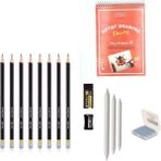 Adel Yayınları Eskiz Başlangıç Seti 8 + Dereceli Kalem + A5 Defter + Dağıtıcı Set + Silgi + Açacak + Hamur Silgi - Karışık-Çok Renkli - standart