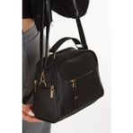 Adelina Bags Kadın Lacost Deri Çapraz Askılı Çanta Şık ve Ergonomik 0-15 lt Kapasite - Siyah