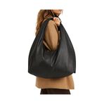 Adelina Bags Siyah Salaş Büyük Boy Yumuşak Dokulu Shopper Kol Ve Omuz Çantası Siyah