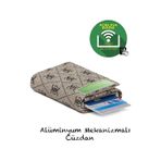 Adelina Bags Unisex Mekanizmalı Otomatik Kızaklı Kartlık Cüzdan Koyu Vizon