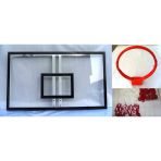 Adelinspor 105x180 20 mm Akrilik Cam 45 cm Sabit Çember Panya Seti