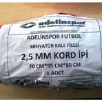 adelinspor Minyatür Kale Filesi 75/90/60Cm 10*10 Göz 2,5 Mm Renkli İp