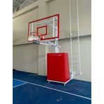 Adelinspor Seyyar Yükseklik Ayarlı 10 mm Cam Basketbol Potası