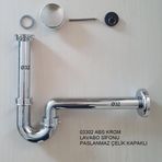 Adell Abs Paslanmaz Çelik Kapaklı Krom Lavabo Sifonu