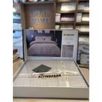 Adelya Marble Jakarlı Saten Çift Kişilik Nevresim Takımı - 200 x 220 cm